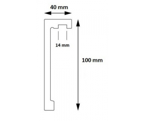 Listwa karniszowa LK-01 Creativa by Cezar LIGHTBLOCKER 10 cm